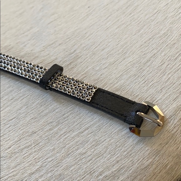 Swarovski Glitter Leather Belt - Picture 2 of 8